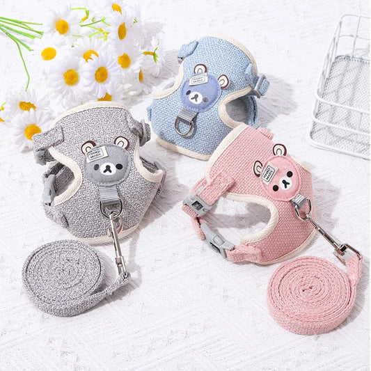 Cute Adjustable Harness Vest for Small Pets